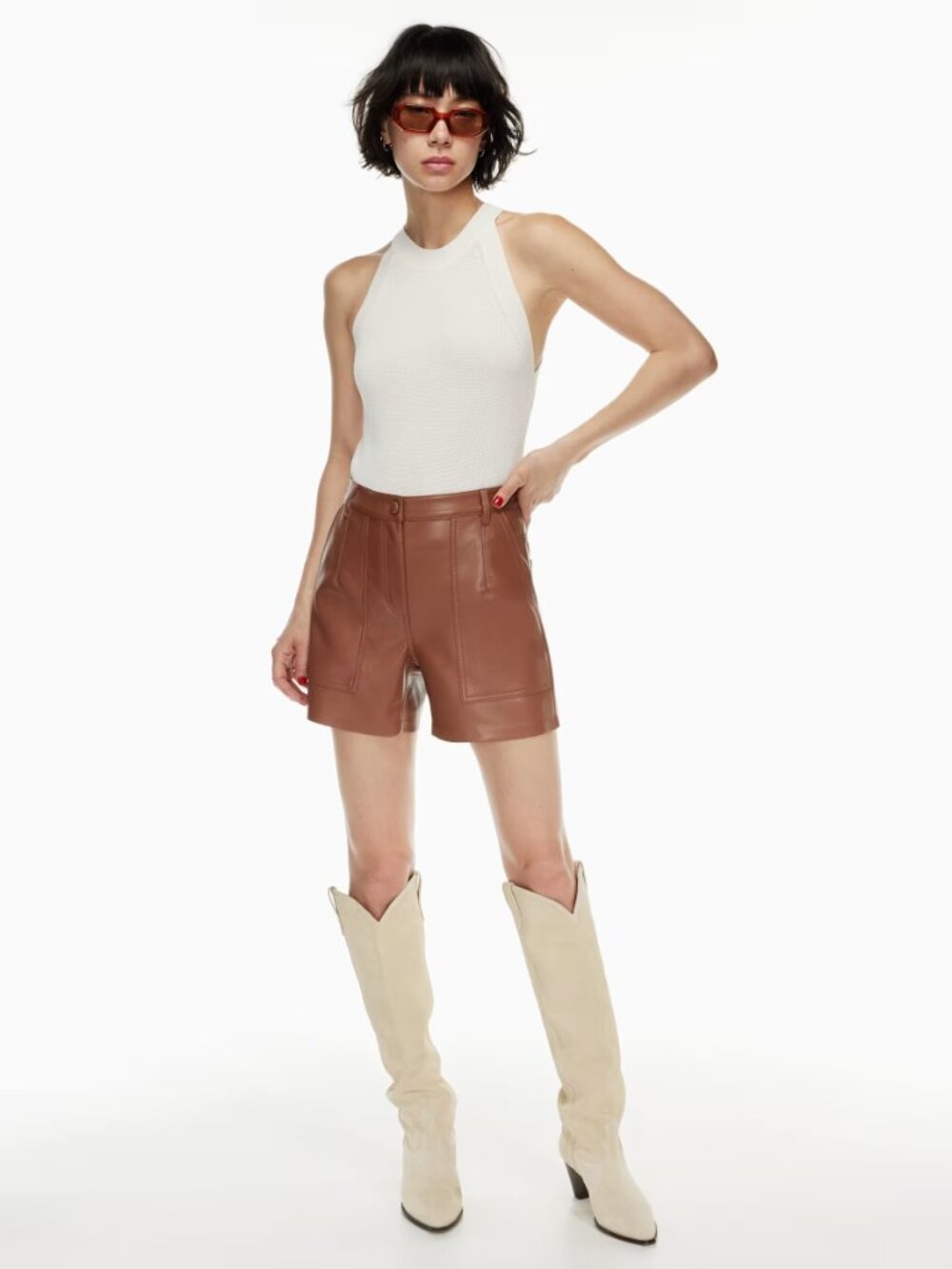 Aritzia Wilfred Brand Orris Sweater Tank in White/Cream XS VGUC